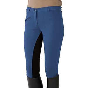 Pfiff 101197 Rijbroek voor dames, volledig beklede rijbroek middelblauw/zwart, 46