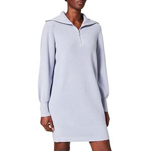 YAS Yasdalma Ls Zip Knit Dress S Jurk voor dames, Icelandic Blue., M