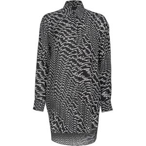 Pinko Twill Stamp overhemd, ZZ2 zwart/wit, 30 NL