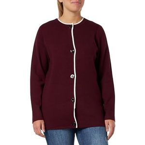 SANIKA Gebreid damesvest met knopen 15324690-SA01, Bordeaux, XS/S, bordeaux, XS/S