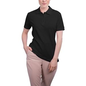 HRM - Luxe Stretch Polo - Poloshirt - Zwart - 95% Katoen & 5% Elastan, Wasbaar tot 40°C
