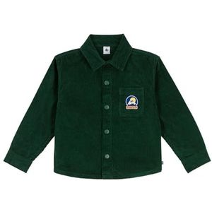 Petit Bateau Effen fluwelen kinderhemd, Willow, 3 Jaren