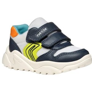 Geox B Ciufciuf Boy A babyschoenen voor kinderen, Wit Navy, 21 EU
