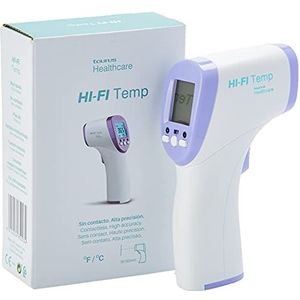 Taurus Taurus Healthcare HI-FI Temp infraroodthermometer, nauwkeurige meting, C en F, contactloos, 3-5 cm, geheugenfunctie, met batterijen, lichaam en oppervlakken