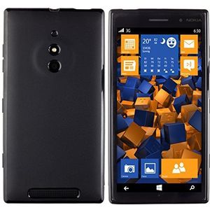 mumbi Hoes compatibel met Nokia Lumia 830 mobiele telefoon case telefoonhoes, zwart