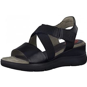 Jana Dames sandaal 8-8-28217-28 Relax fit Maat: EU, zwart, 40 EU Breed