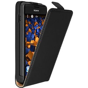Mumbi 2 screen protectors voor de Sony Xperia Z1 Smartphone, Flip Case, Sony Xperia E1 / E1 Dual, zwart