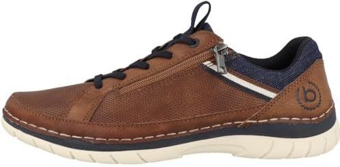 Bugatti Slip-on Sneakers - Vrijetijdsschoen - Cognac Used - Ritssluiting - Laag