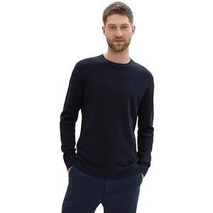 TOM TAILOR heren trui, 13160 - Knitted Navy Melange, M