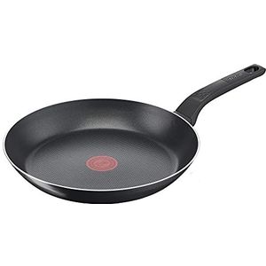Tefal B55506 Easy Cook & Clean Koekenpan 28cm | Antiaanbaklaag | Thermisch signaal | Stevige basis | Gemakkelijk schoon te maken | Diepe vorm | Zwart