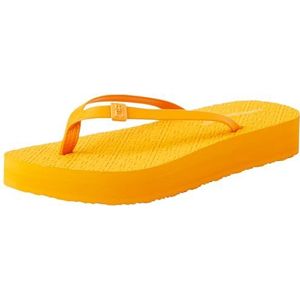 Tommy Hilfiger Vrouwen Monogram Strand Sandaal Flip Flop, Rich Oker, 3.5 UK, Rijke oker, 36 EU