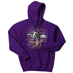 NFL Baltimore Ravens Digitale Logo Hoodie, paars, XX-Large