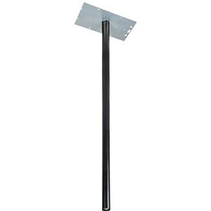 BURG-WÄCHTER, Brievenbusstandaard, 115 cm lang, verzinkt staal, zwart