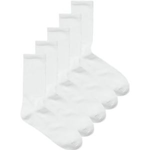 Jrebrebel Logo Tennis Socks 5 stuks, wit, One size