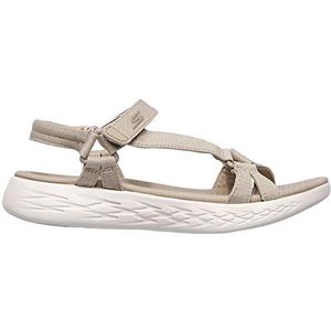 Skechers 15316 outdoorsandalen voor dames, beige, 39 EU