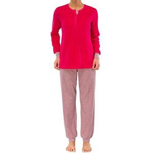 Schiesser Tweedelige damespyjama, rood (pink 504), 48