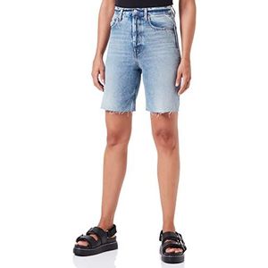 Replay Dames WA494 Jeansshorts, 010 Light Blue, 24