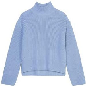 Marc O'Polo Gebreide damestrui van biologisch katoen met coltrui, Fresh Sky, XL