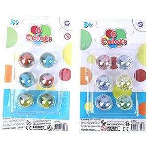 FLYPOP'S - Glazen knikkers - Recreatiespel - 033027 - Multikleur - Glas - Glazen knikkers - Behendigheidsspel - Kinder speelgoed - Collectie - 2,5 cm x 2,5 cm - Vanaf 3 jaar