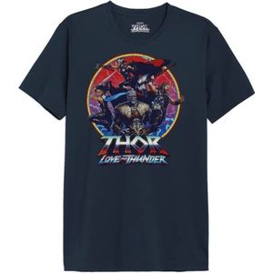 Marvel METLATMTS004 T-shirt, marineblauw, L, Marine, L