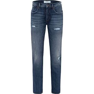 BRAX Heren Style Curt Tribute to Blue Jeans, Geborduurd blauw gebruikt, 40W x 32L