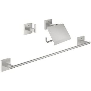 GROHE Start Cube Accessoireset - 3-in-1 - Supersteel (RVS look)