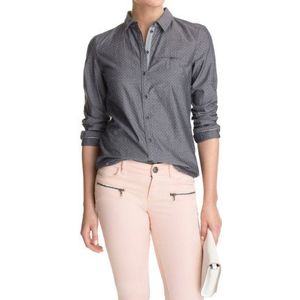 ESPRIT dames Regular Fit blouse met jacquard-patroon 034EE1F012
