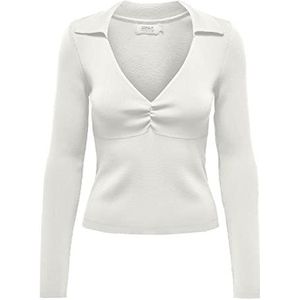 ONLY Onlmelek Ls V-hals kraag Cc KNT gebreide trui voor dames, Cloud Danser, S