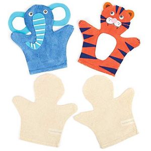 Handpoppen - 6 Stuks - Effen Canvas - 21,5 Cm Hoog