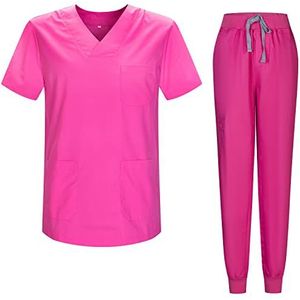 MISEMIYA - Sanitaire pyjamasets, uniseks, medische uniformen 817-8316, Roze, S