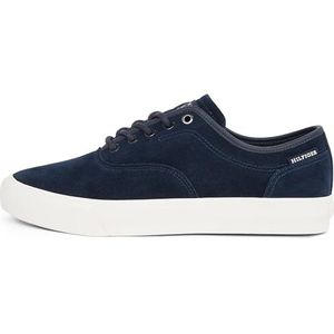 Tommy Hilfiger - Th Hi Vulc Low Oxford - Sneakers - Blauwe Woestijnhemel - Suède