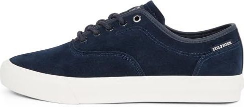 Tommy Hilfiger - Th Hi Vulc Low Oxford - Sneakers - Blauwe Woestijnhemel - Suède