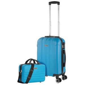 ITACA - Handbagage 55x35x25 - Stijlvolle handbagage 55x40x20, koffer, grote koffer, 771150B-koffers, turkoois