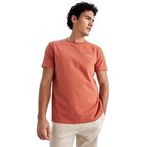 DeFacto T-shirt voor heren, oranje, XL