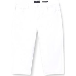 7 For All Mankind Capri Salt Pants voor dames, wit, 25W