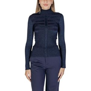 Morgan Fijne judge trui met lurex, Marineblauw, S