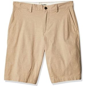 Goodthreads Mannen 27,9 cm Binnenbeenlengte Lichtgewicht Oxford Short,Beige (Britse Khaki),31W