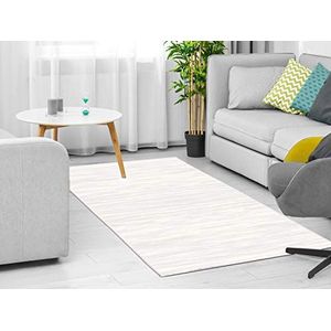 Homemania AKC-23736 tapijt, bedrukt, Wood 11, modern, crèmekleurig, stof, 160 x 230 cm