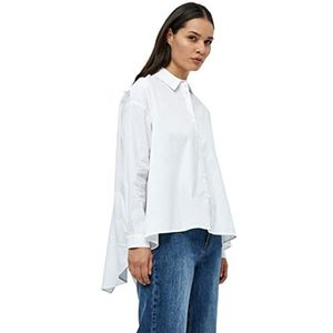 Desires Avril oversized shirt met lange mouwen | witte dames tops | lente shirt dames | maat S