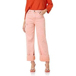 Goldenpoint Dames Straight Acid Washed Leggings, Rood, L