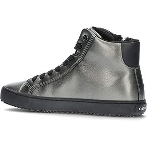 Geox Meisjes J Kalispera Girl A Sneakers, donkergrijs (dark grey), 37 EU