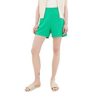 TOM TAILOR Denim Dames 1036855 Bermuda Shorts, 17327-Vibrant Light Green, L, 17327 - Vibrant Light Green, L