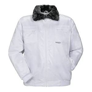 Planam Outdoor Winter Heren Gletscher Comfort Jacket wit model 0363 maat XXXL