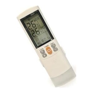 Universele afstandsbediening voor airconditioning met houder, temperatuurregeling, modi en functies voor optimalisatie van het comfort van de ruimte.