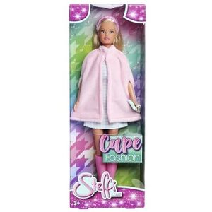 Simba 105733678 Steffi Love Fashion, speelpop met jurk en cape, incl. laarzen, haarband en clutch, 29 cm, vanaf 3 jaar