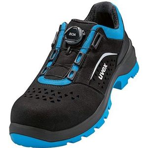 Uvex Low Shoe 69382 S1P Size 38 PU lage geperforeerde schoen S1 P SRC W11, zwart/blauw, EU, zwart blauw, 38 EU