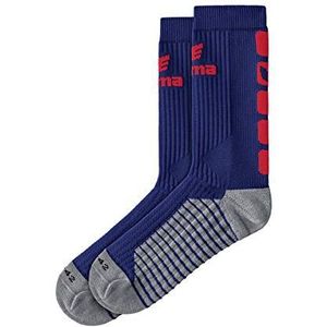Erima uniseks-volwassene CLASSIC 5- C sokken (2181920), new navy/rood, 39-42