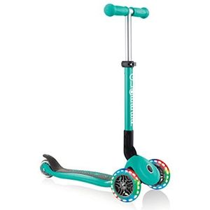 GLOBBER Junior Foldable Lights – step, 120/80 mm, ABEC 5, 3 wielen, led-lichtwielen, turquoise