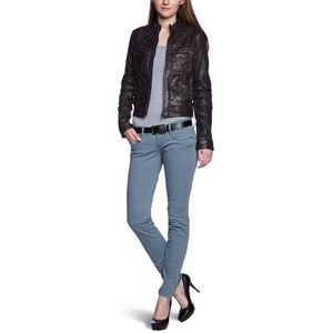 Calvin Klein Jeans CWM066QE21S Leren damesjas, zwart (999), 36