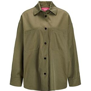 JACK & JONES Dames Jjxx Jxbrooks Compact Overshirt Noos Blouse, Burnt Olive, XS